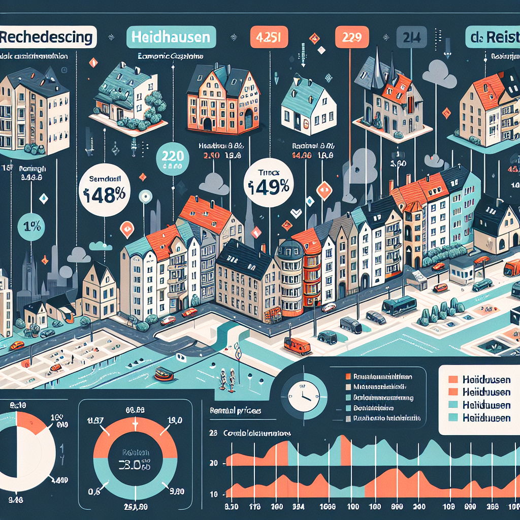 Mietspiegelentwicklung Essen Heidhausen vs. andere Stadtteile